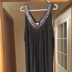 Ronni Nicole Sequin V- Neck Shift Dress